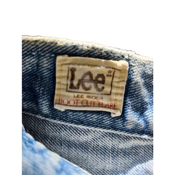 70s Distressed LEE Rider Denim Cutoffs Shorts Jean Vintage - Picture 6 of 9